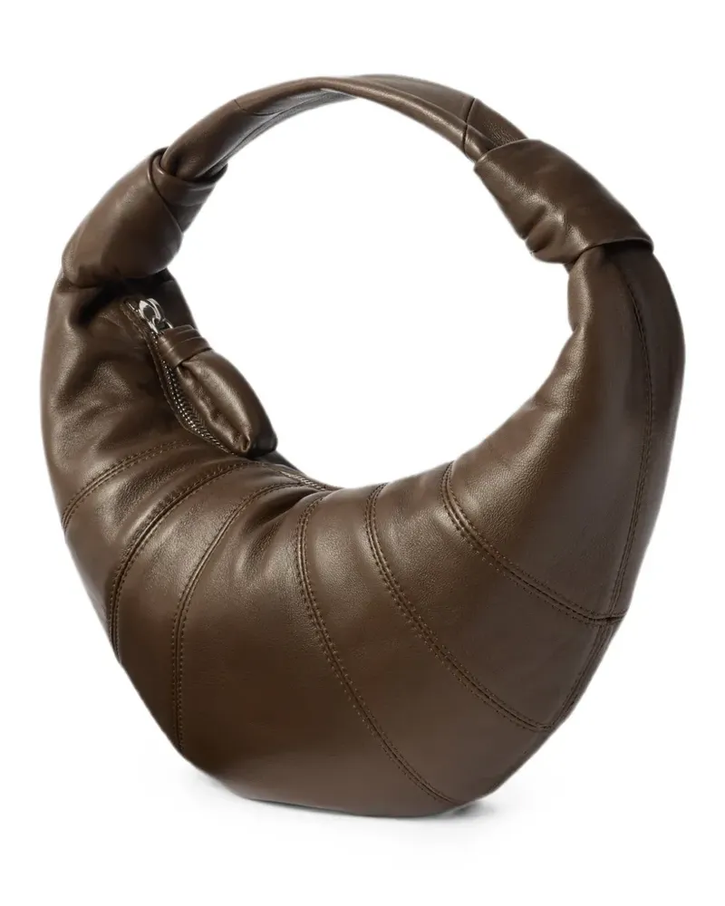Christophe Lemaire mini Fortune Croissant bag in leather - Braun Braun