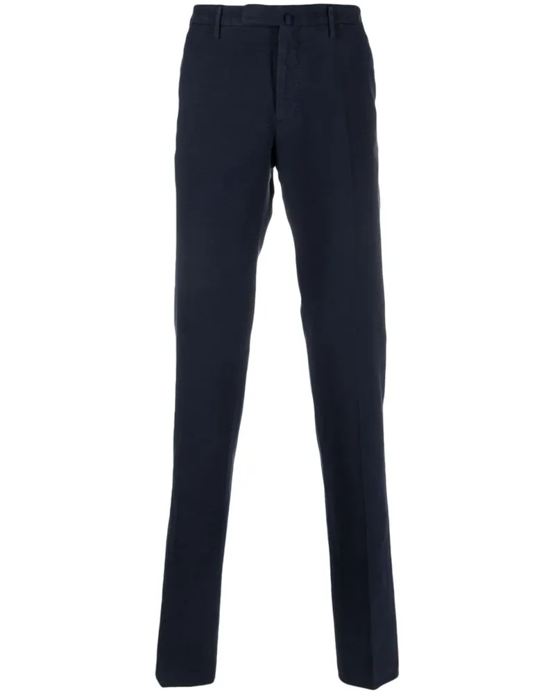 Incotex Chino mit Bundfalten - Blau Blau
