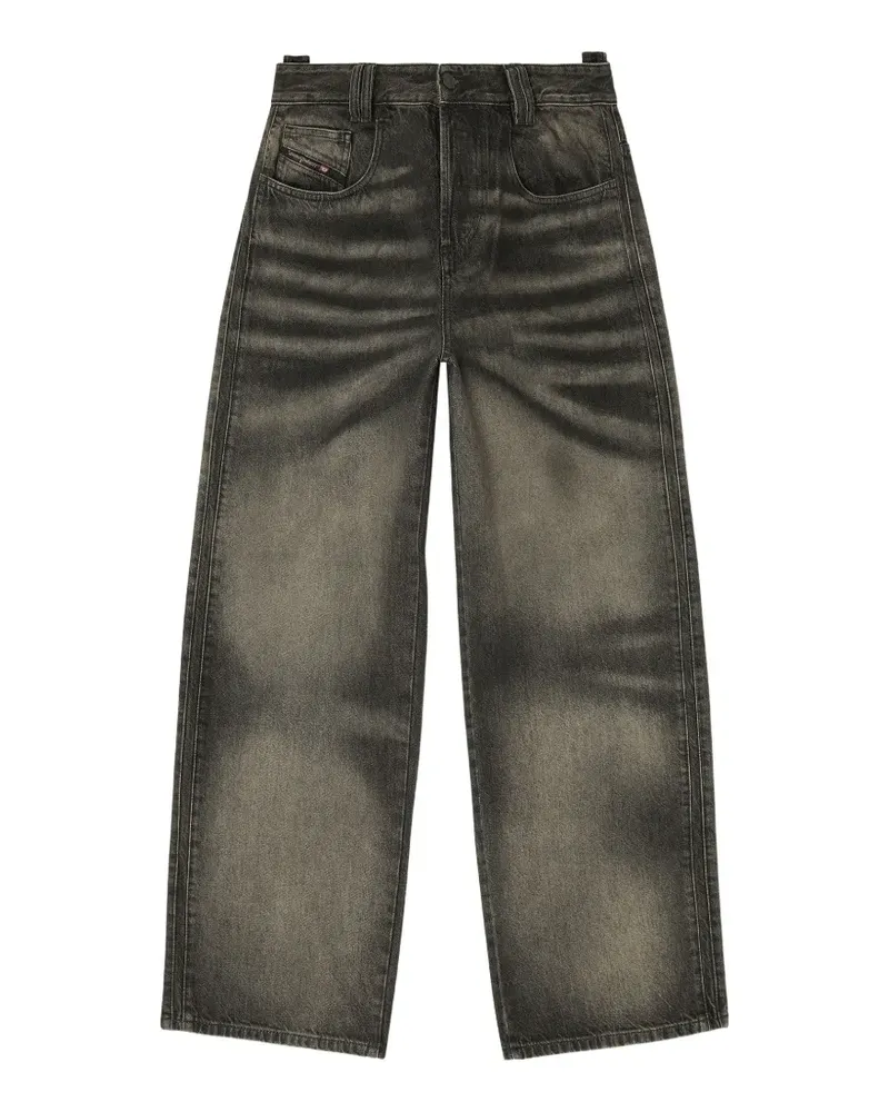 Diesel relaxed jeans high-waist 1982 D-Hakou - Schwarz Schwarz