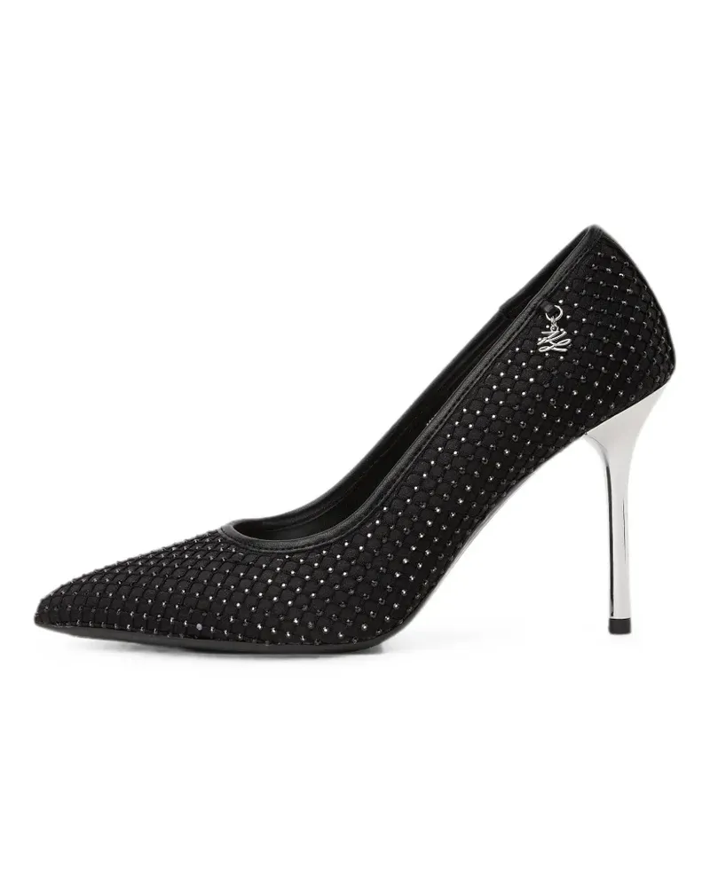 Karl Lagerfeld Sarabande Pumps mit Schmuckstein - Schwarz Schwarz