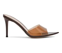 Elle transparent pointed-toe sandals - Braun