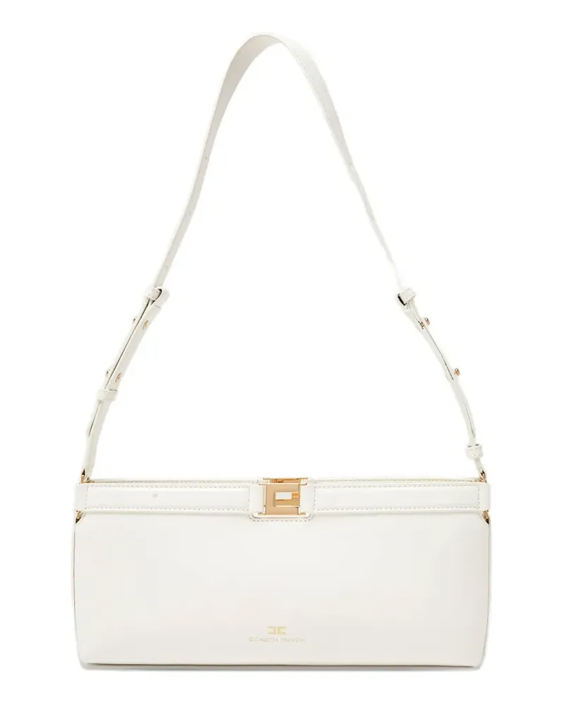 Elisabetta Franchi logo-detail tote bag - Weiß Weiß
