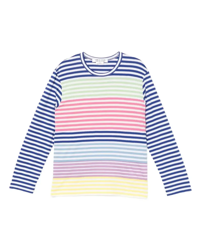 Comme des Garçons striped long-sleeve top - Blau Blau