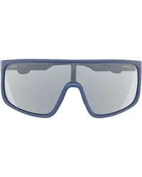 Carrera Sonnenbrille mit Oversized-Gestell Blau