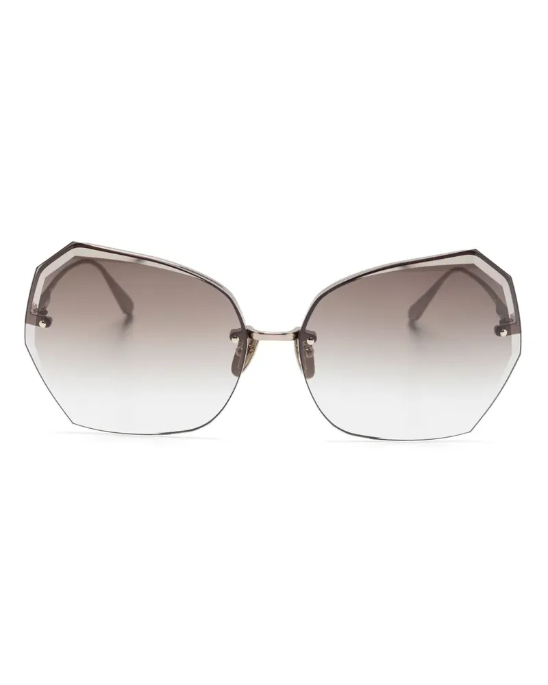Linda Farrow Lila Sonnenbrille - Braun Braun