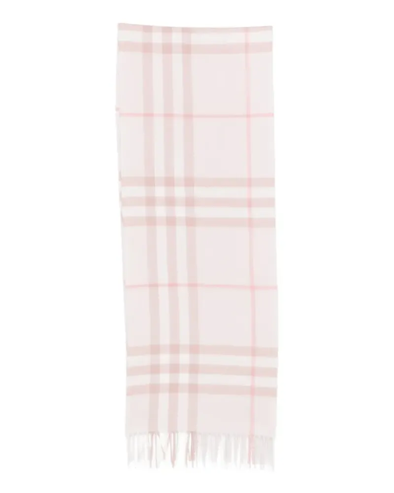 Burberry Karierter Kaschmirschal - Weiß Weiß