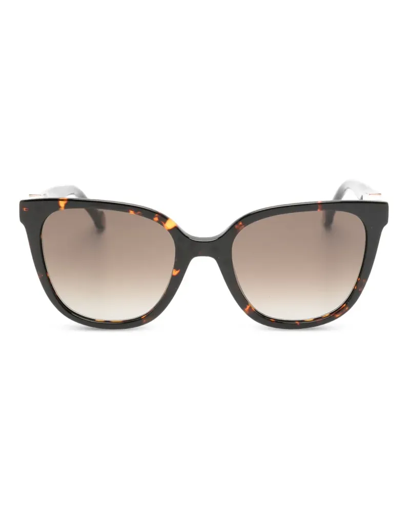 Carolina Herrera New York Eckige Sonnenbrille in Schildpattoptik - Braun Braun