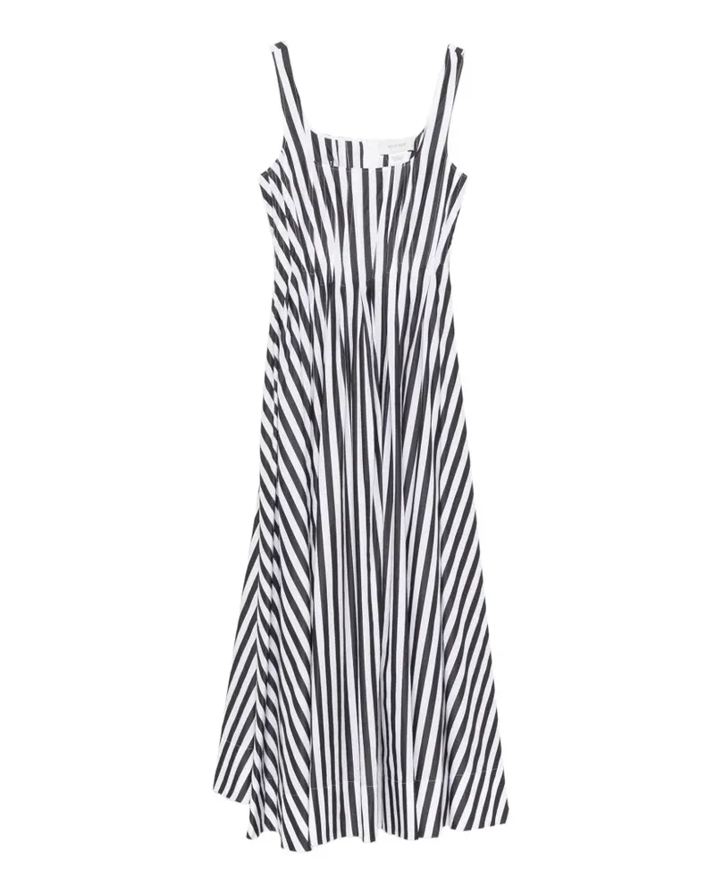 SPORTMAX Filmato striped midi dress - Schwarz Schwarz