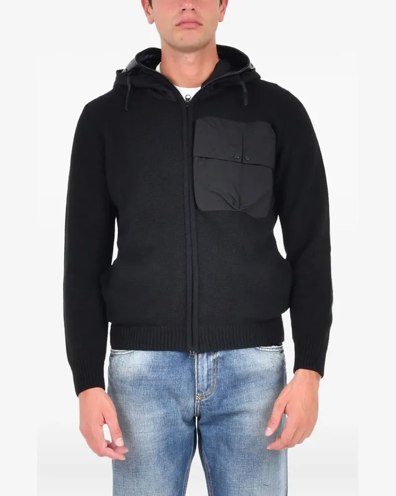 C.P. Company Kapuzenjacke mit Goggle-Detail - Schwarz Schwarz