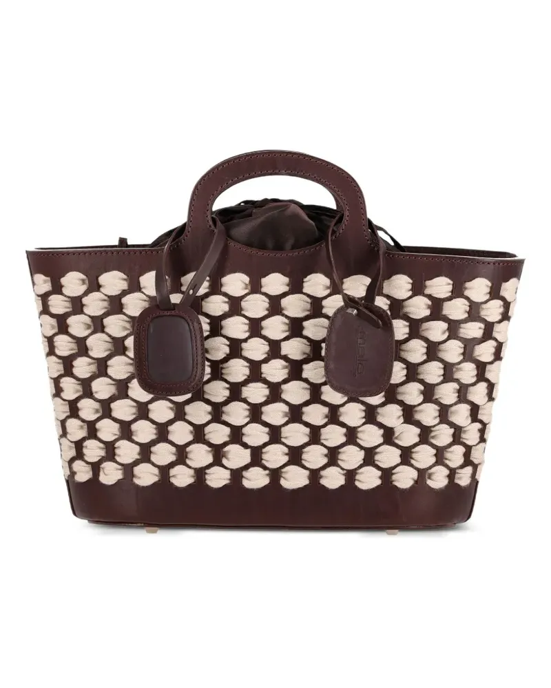 Malo Gewebte Handtasche - Braun Braun