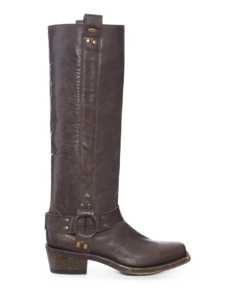 Mexicana Candela stud-embellished knee-high boots - Braun Braun