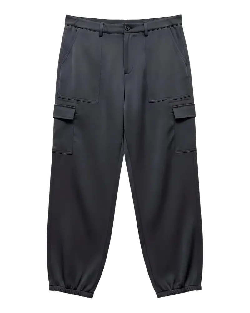 Black Label Jogginghose mit elastischen Bündchen - Schwarz Schwarz