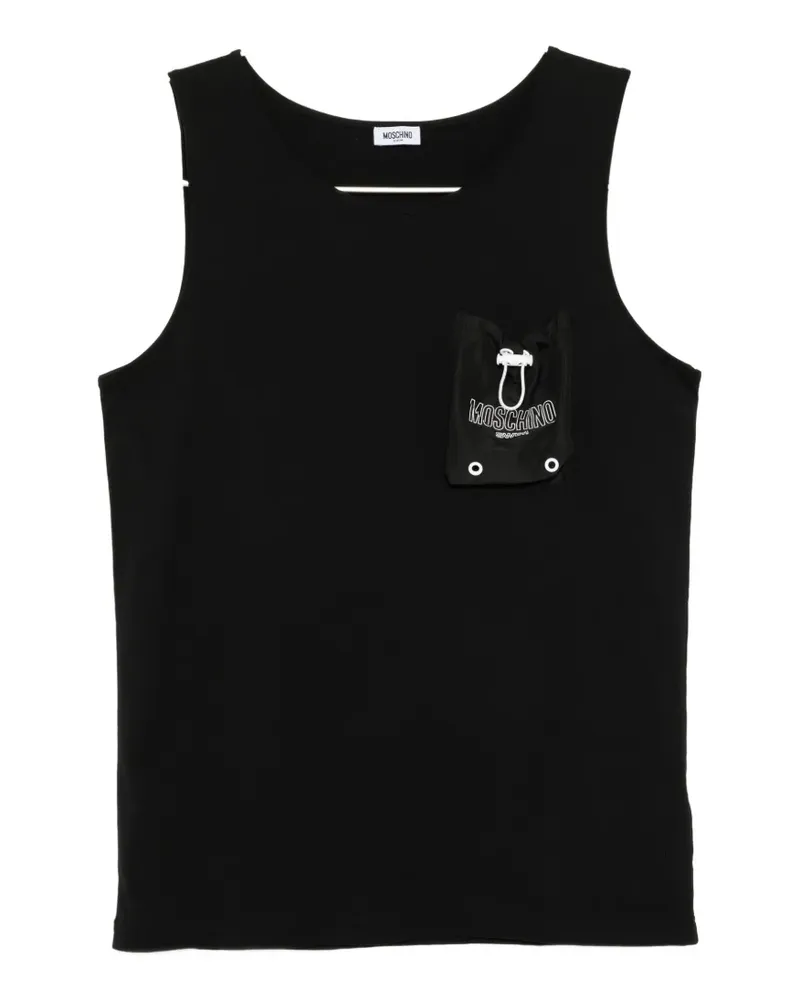 Moschino scoop-neck vest - Schwarz Schwarz
