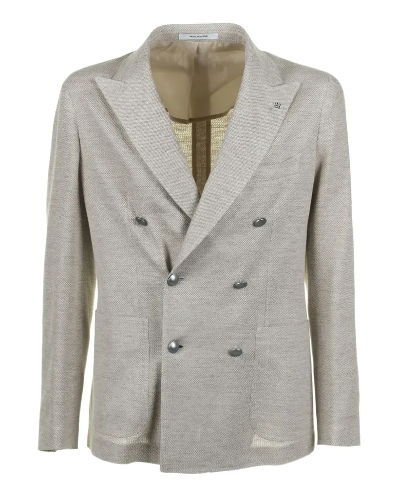 Tagliatore double-breasted blazer - Nude Nude