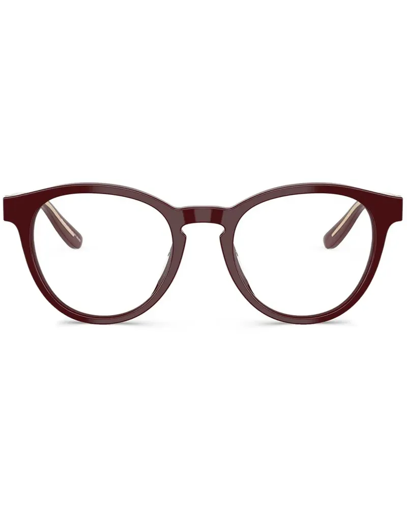 Giorgio Armani Brille mit rundem Gestell - Rot Rot