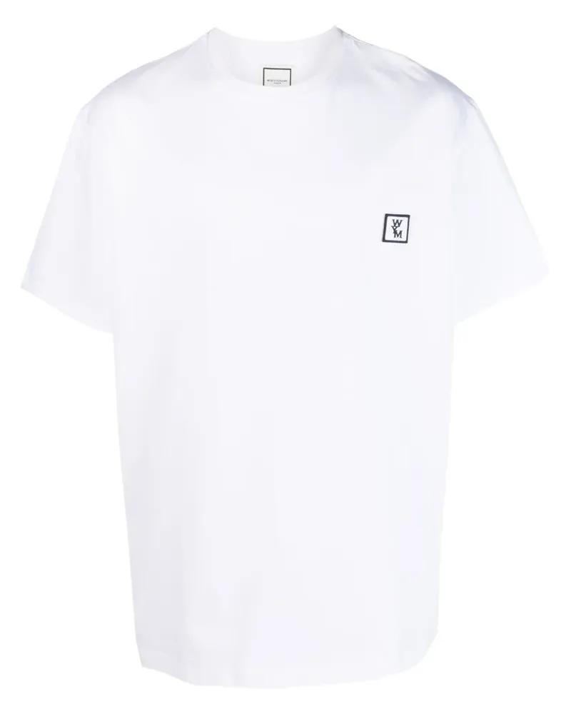 Wooyoungmi T-Shirt mit Logo-Patch - Weiß Weiß