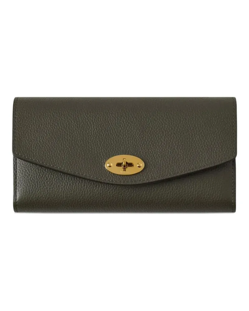 Mulberry Strukturiertes Darley Portemonnaie mit Drehverschluss - Grün Grün