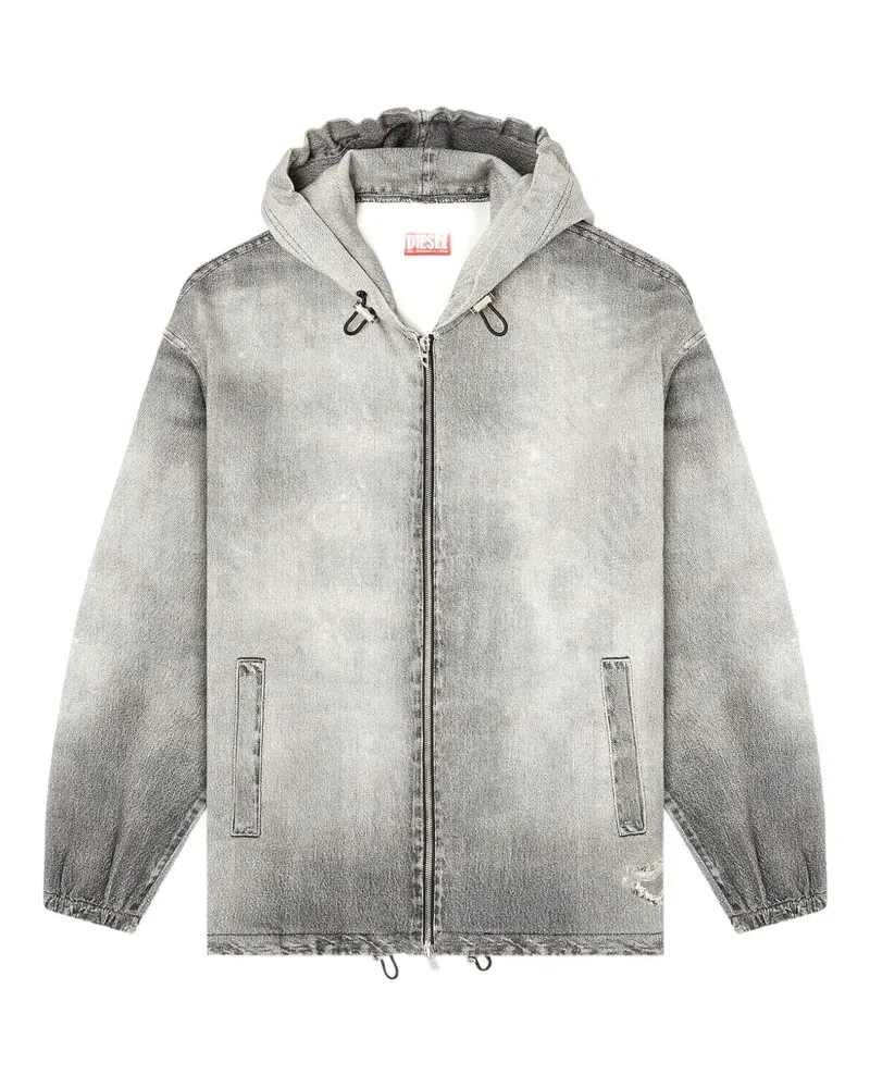 Diesel D-Wynny Jogg hooded jacket - Grau Grau