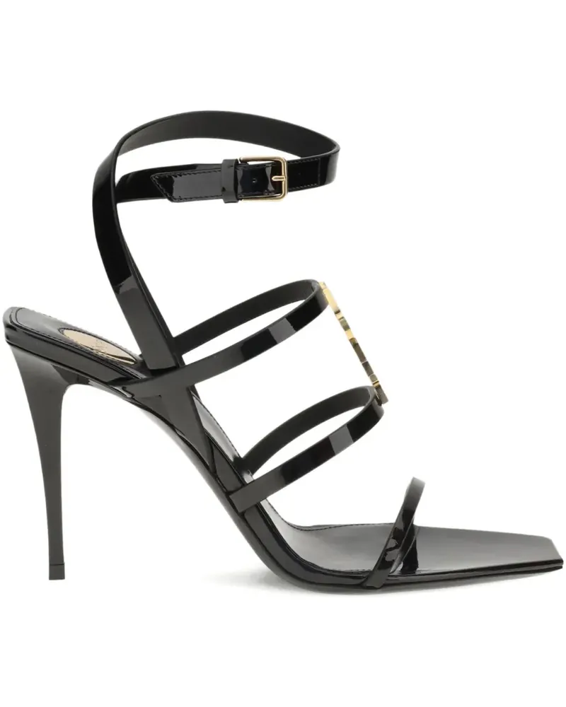 Saint Laurent Cassandra Sandalen 90mm - Schwarz Schwarz