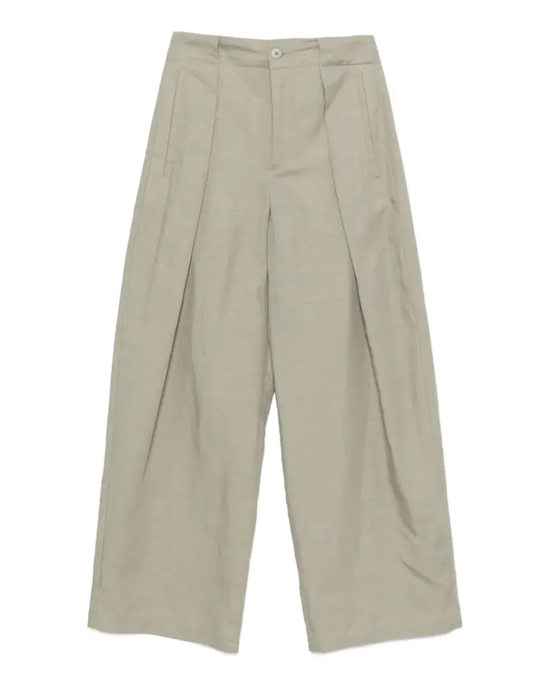 Drykorn Threw pleated wide-leg trousers - Nude Nude