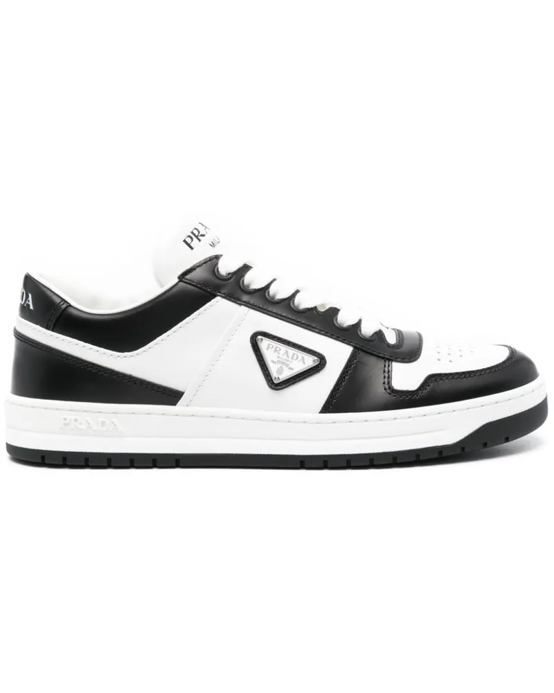 Prada Zweifarbige Sneakers - Weiß Weiß