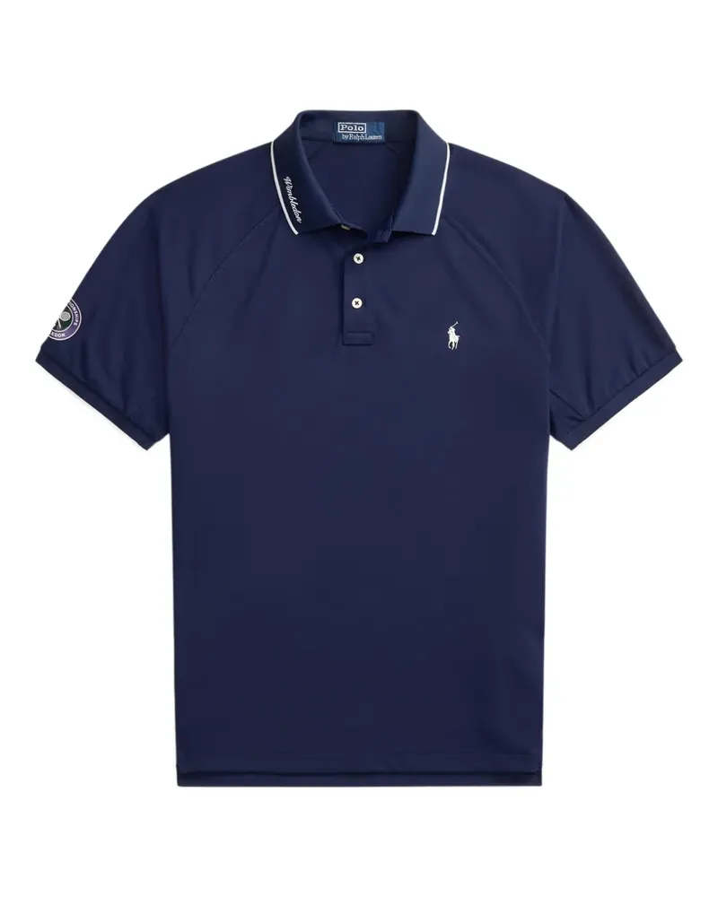 Ralph Lauren Gestreiftes Poloshirt mit Raglanärmeln - Blau Blau