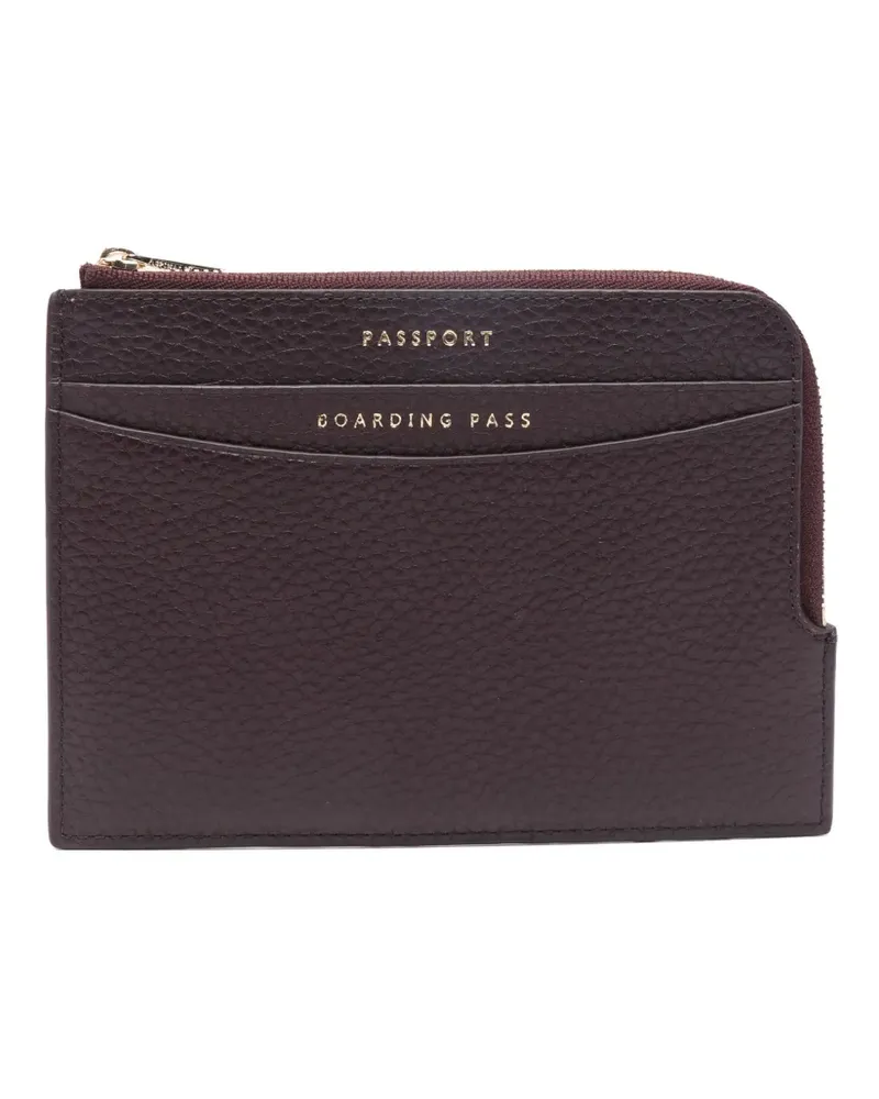 Aspinal of London zipped travel wallet - Violett Violett