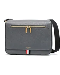 Thom Browne Kuriertasche mit Logo Grau