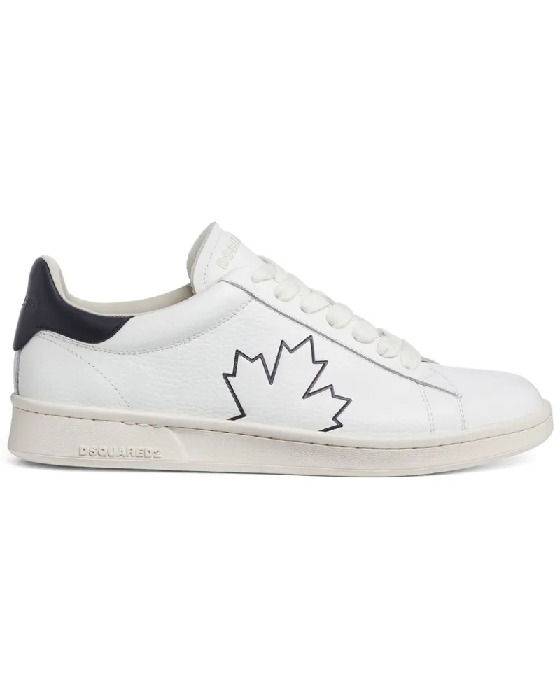 Dsquared2 Sneakers mit Ahornblatt-Detail - Weiß Weiß