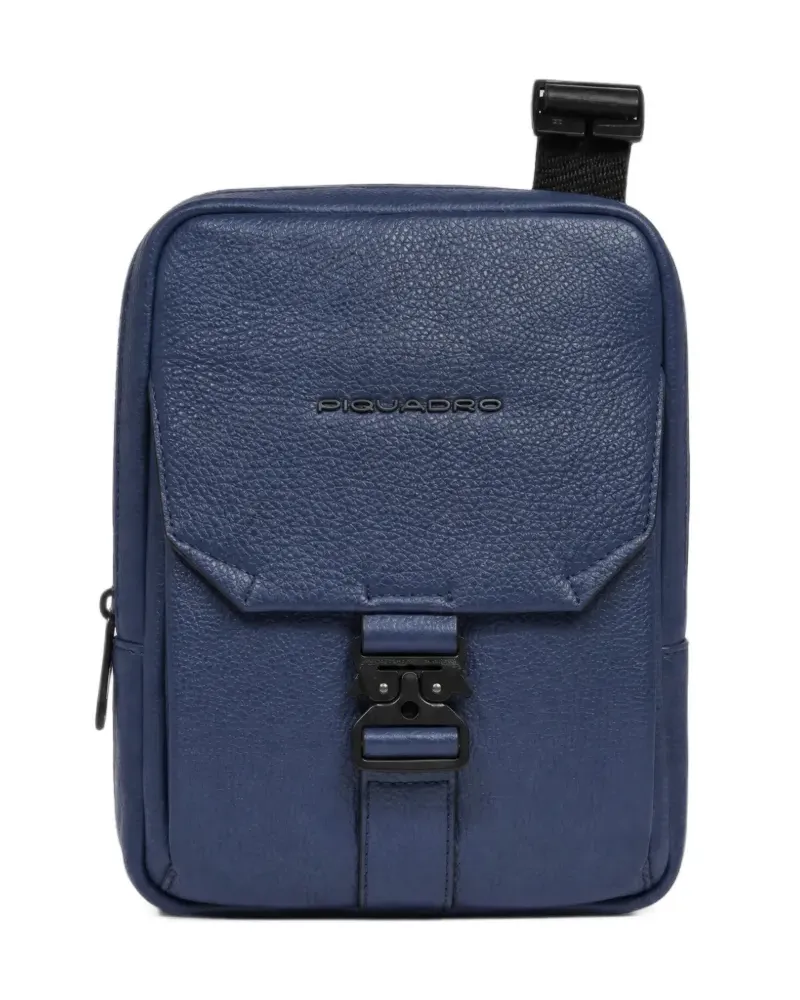 Piquadro Tasche aus gekörntem Leder - Blau Blau