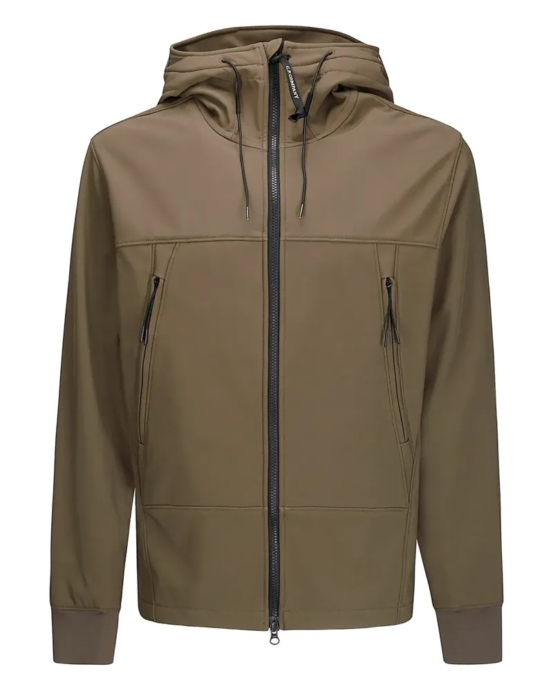 C.P. Company Kapuzenjacke mit Goggle-Detail - Braun Braun