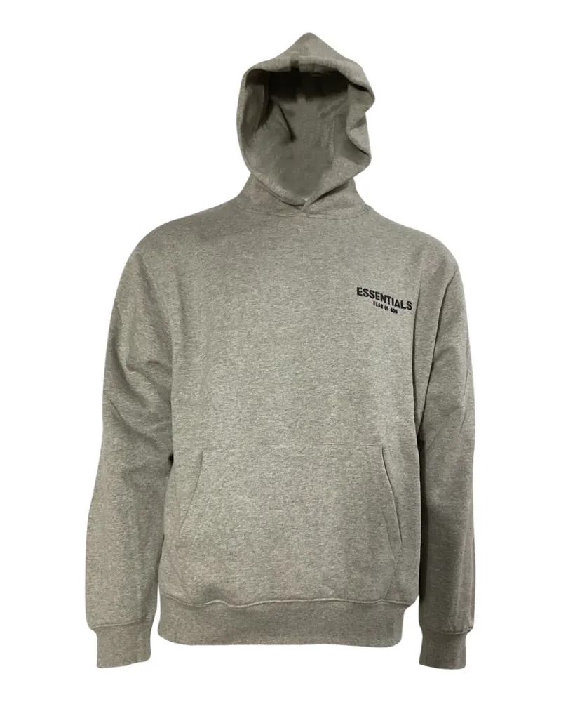 Fear of God logo-print hoodie - Grau Grau