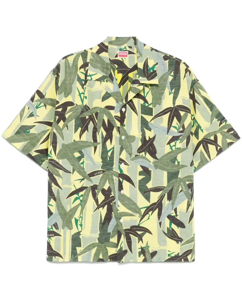 Kenzo Chiku-Rin Camo Hemd - Grün Grün
