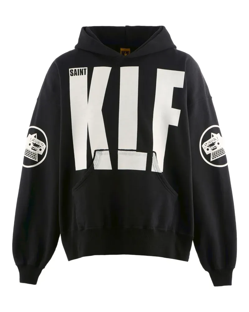 SAINT MXXXXXX x KLF Hoodie mit grafischem Print - Schwarz Schwarz