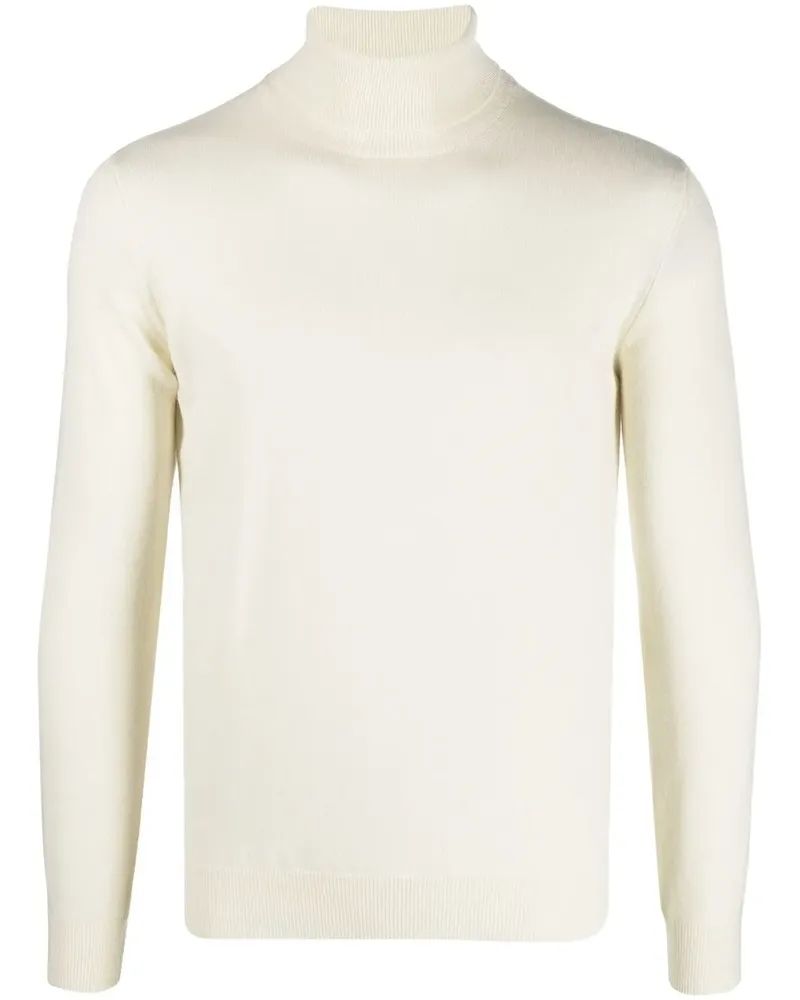 Dell'oglio Gestrickter Rollkragenpullover - Weiß Weiß