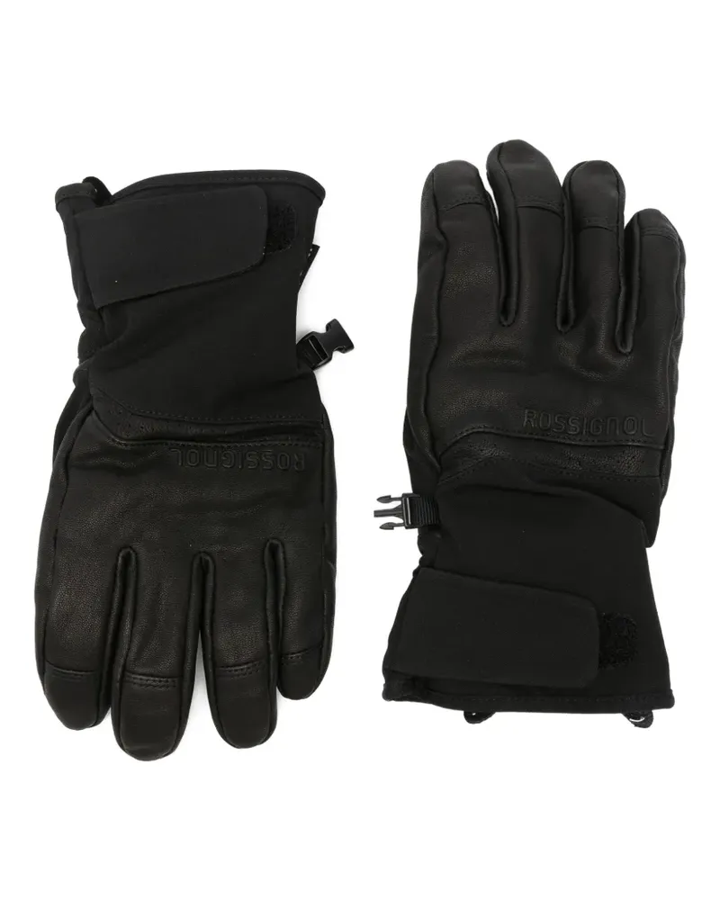Rossignol Elite leather gloves - Schwarz Schwarz