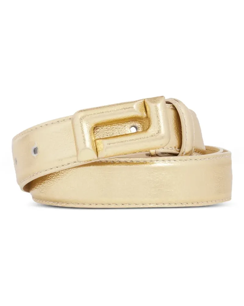 Lancel logo buckle belt - Gold Gold