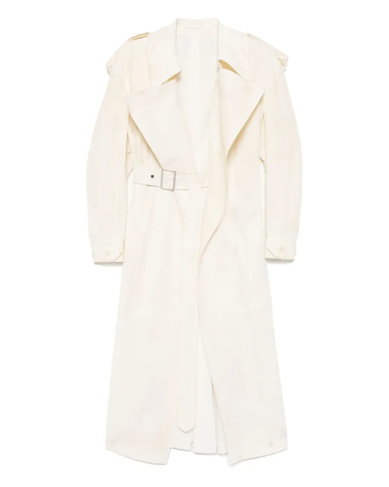 Yohji Yamamoto Dump Roller Trenchcoat - Nude Nude