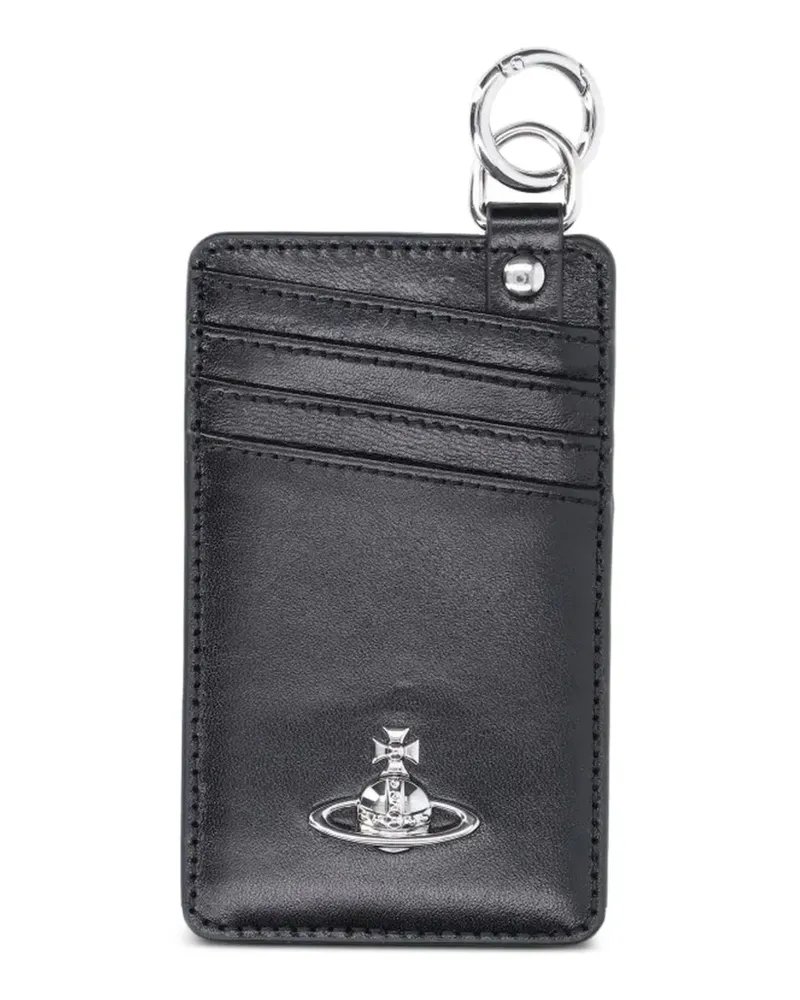 Vivienne Westwood logo-debossed card holder - Schwarz Schwarz