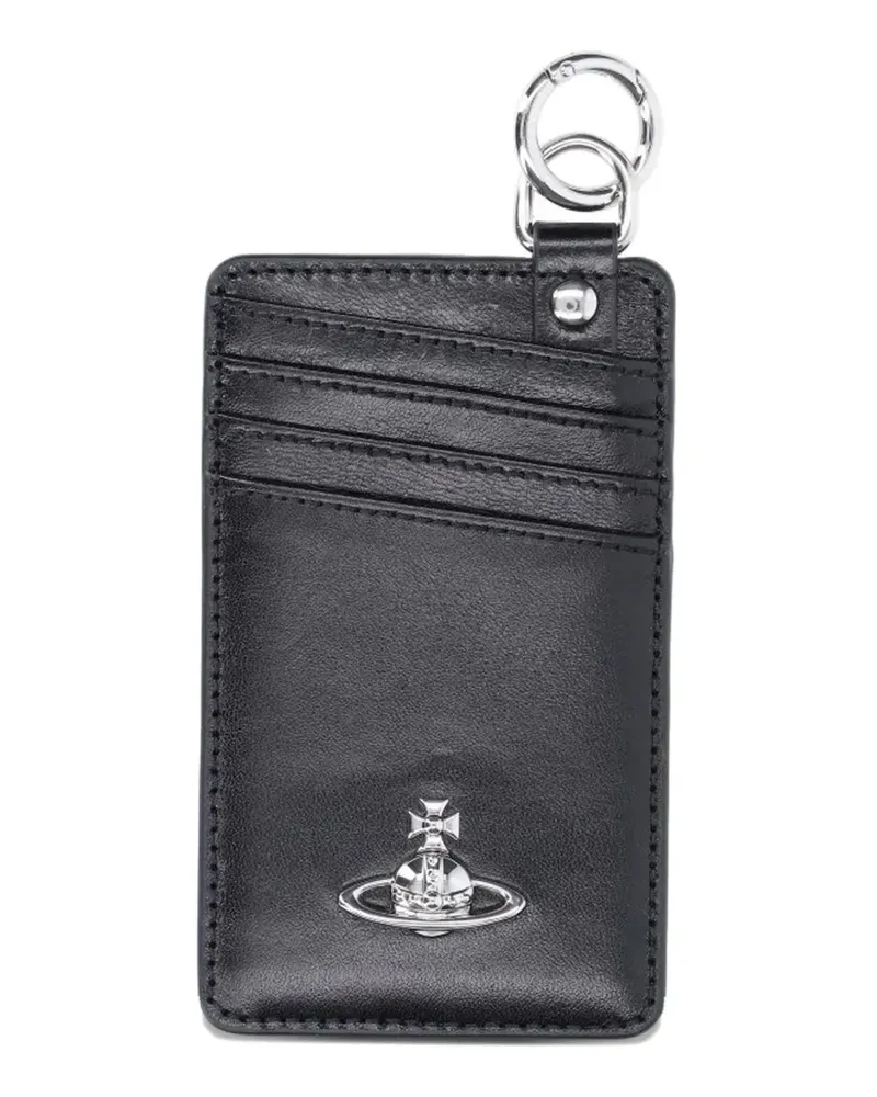 Vivienne Westwood logo-debossed card holder - Schwarz Schwarz