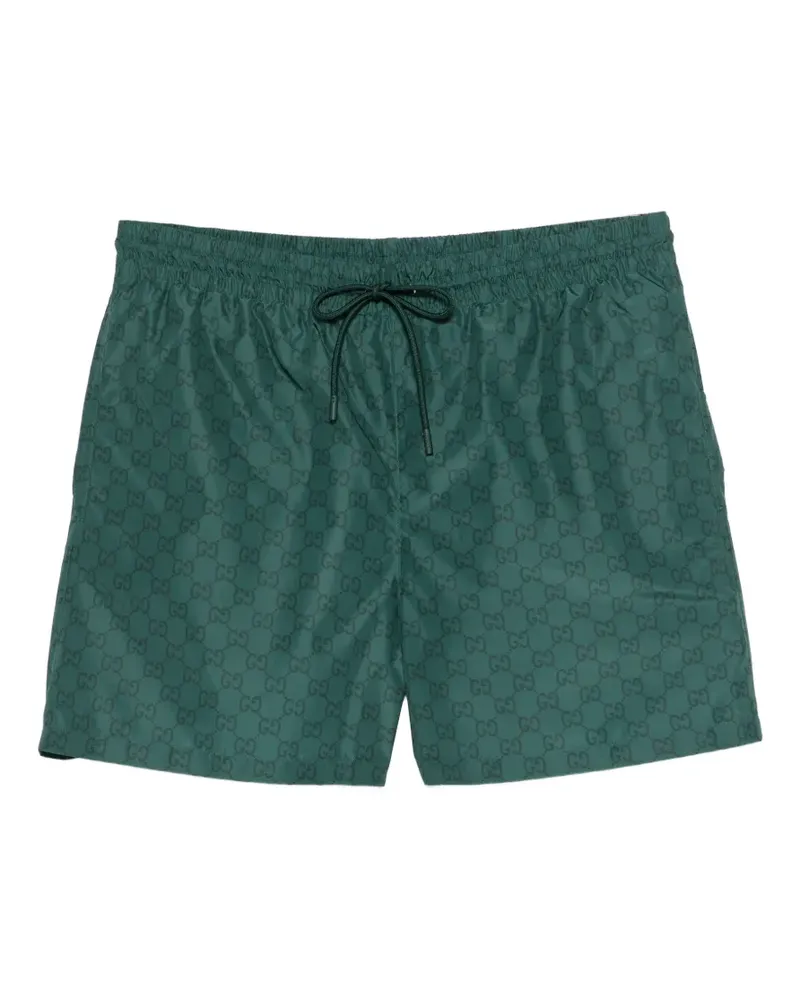 Gucci gg pattern beach shorts - Grün Grün