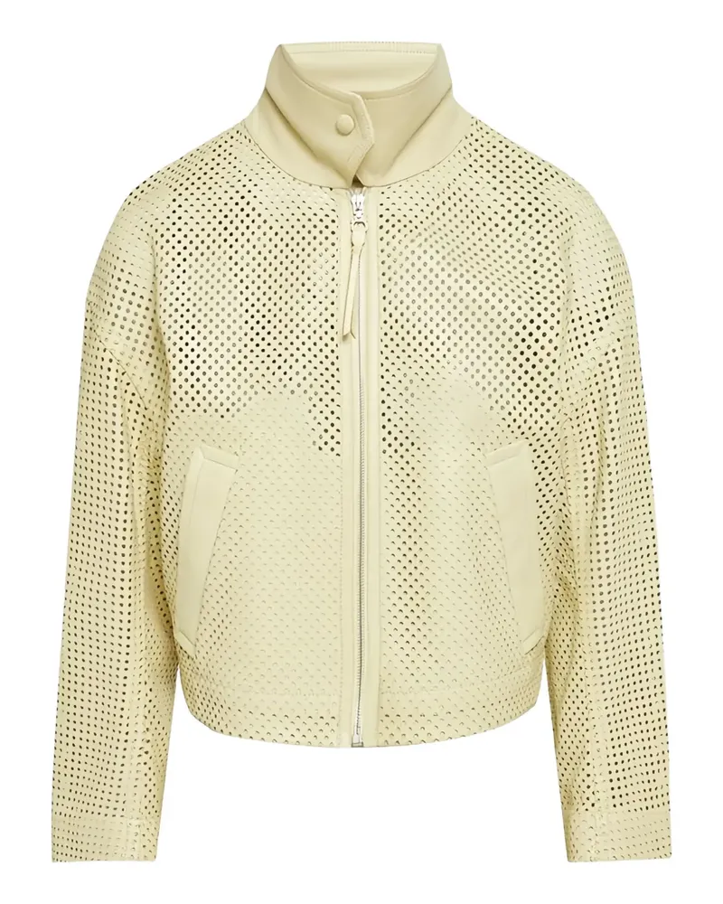 Ferragamo perforated leather jacket - Gelb Gelb