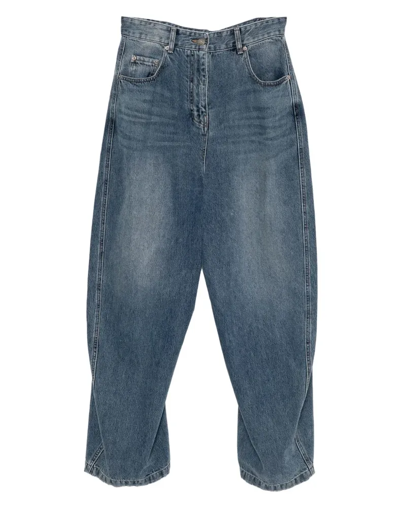 JUUN.J Wide-Leg-Jeans mit verstellbarem Riemen - Blau Blau