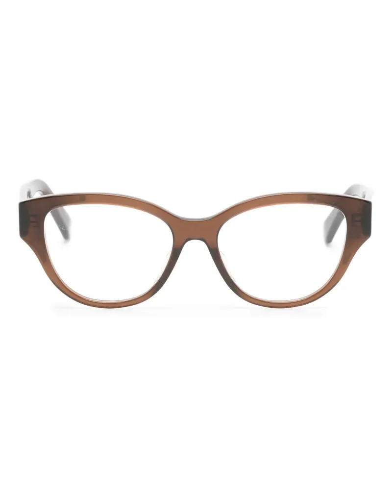 Bulgari Tubogas Cat-Eye-Brille - Braun Braun
