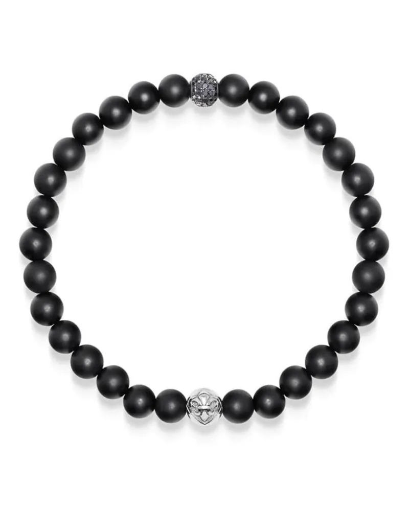 Nialaya Armband mit Perlen - Schwarz Schwarz