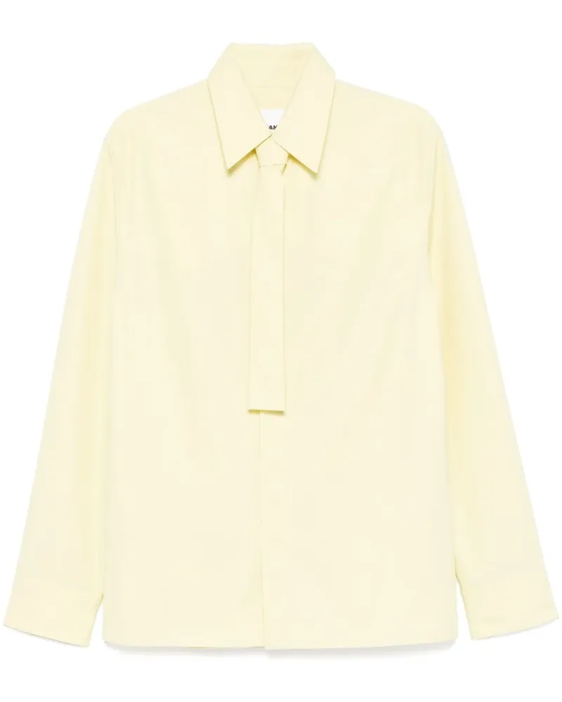 Jil Sander Popeline-Hemd - Gelb Gelb