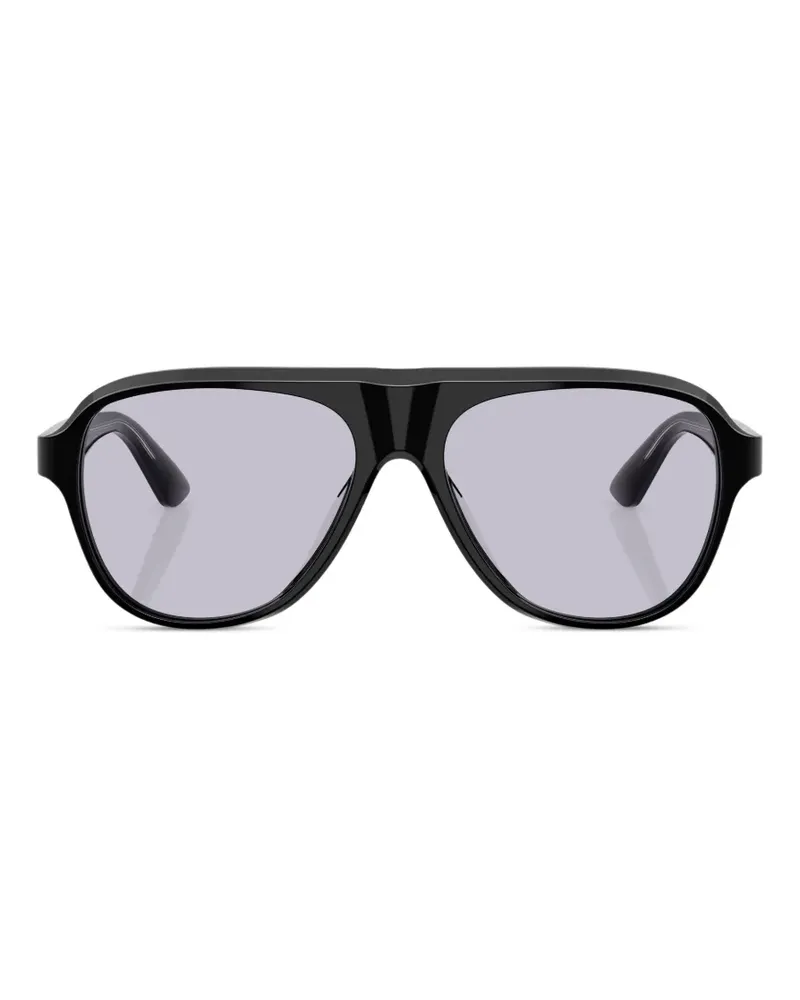 Oliver Peoples pilot-frame glasses - Schwarz Schwarz