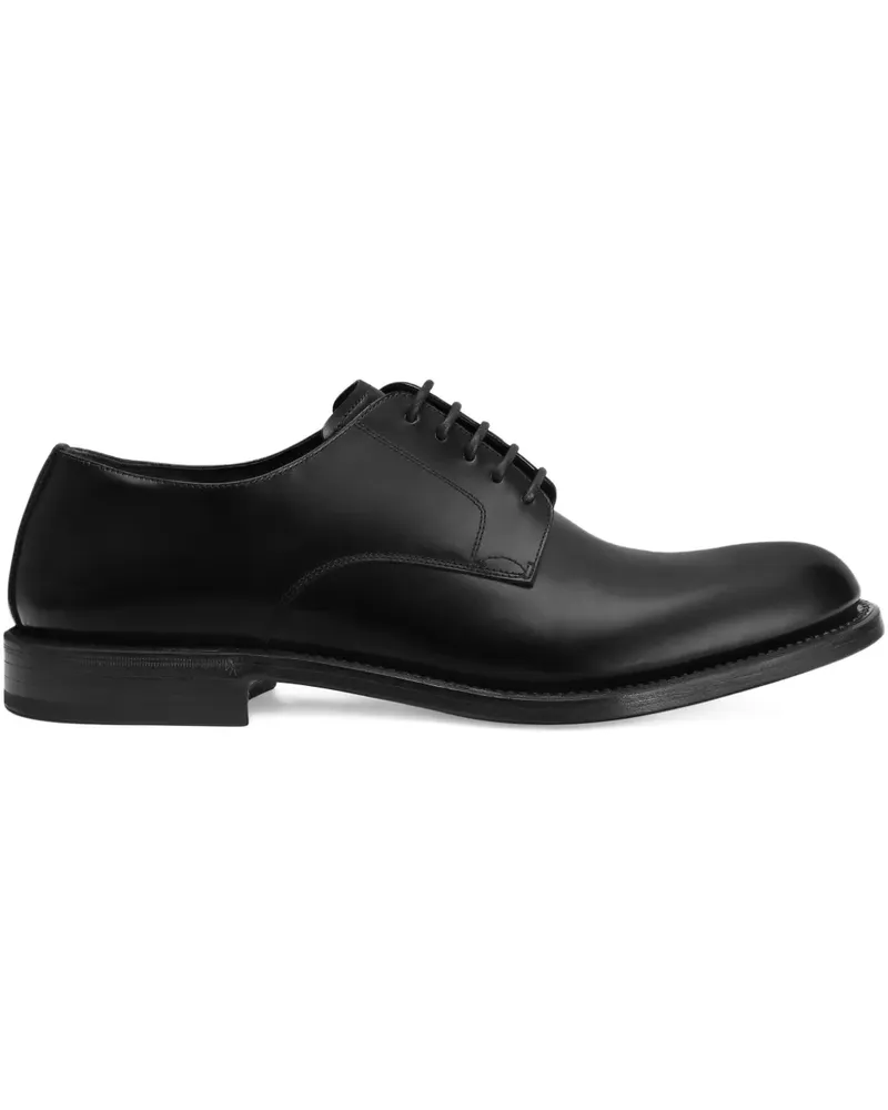 Dolce & Gabbana Derby-Schuhe mit gebürstetem Finish - Schwarz Schwarz
