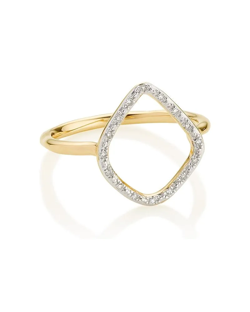Monica Vinader Riva' Ring mit Diamanten - Gold Gold