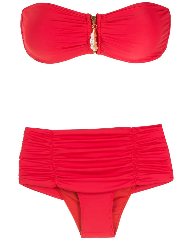 BRIGITTE Geraffter Bikini - Rot Rot
